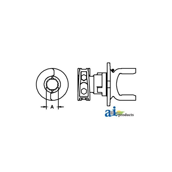 55 Series Overrunning Clamp Yoke 5" x2" x9"